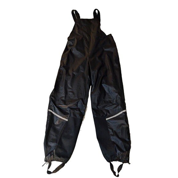 Harley Davidson Rain Gear 2 piece Large black reflective jacket pants PVC L - Picture 5 of 7